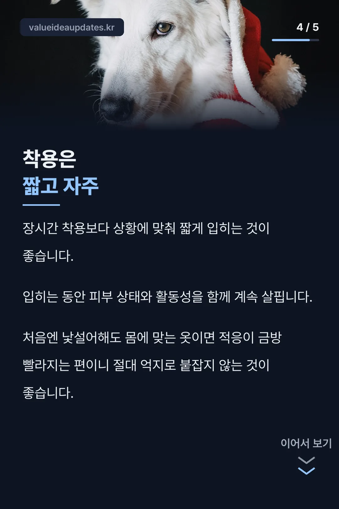 착용 시 주의사항