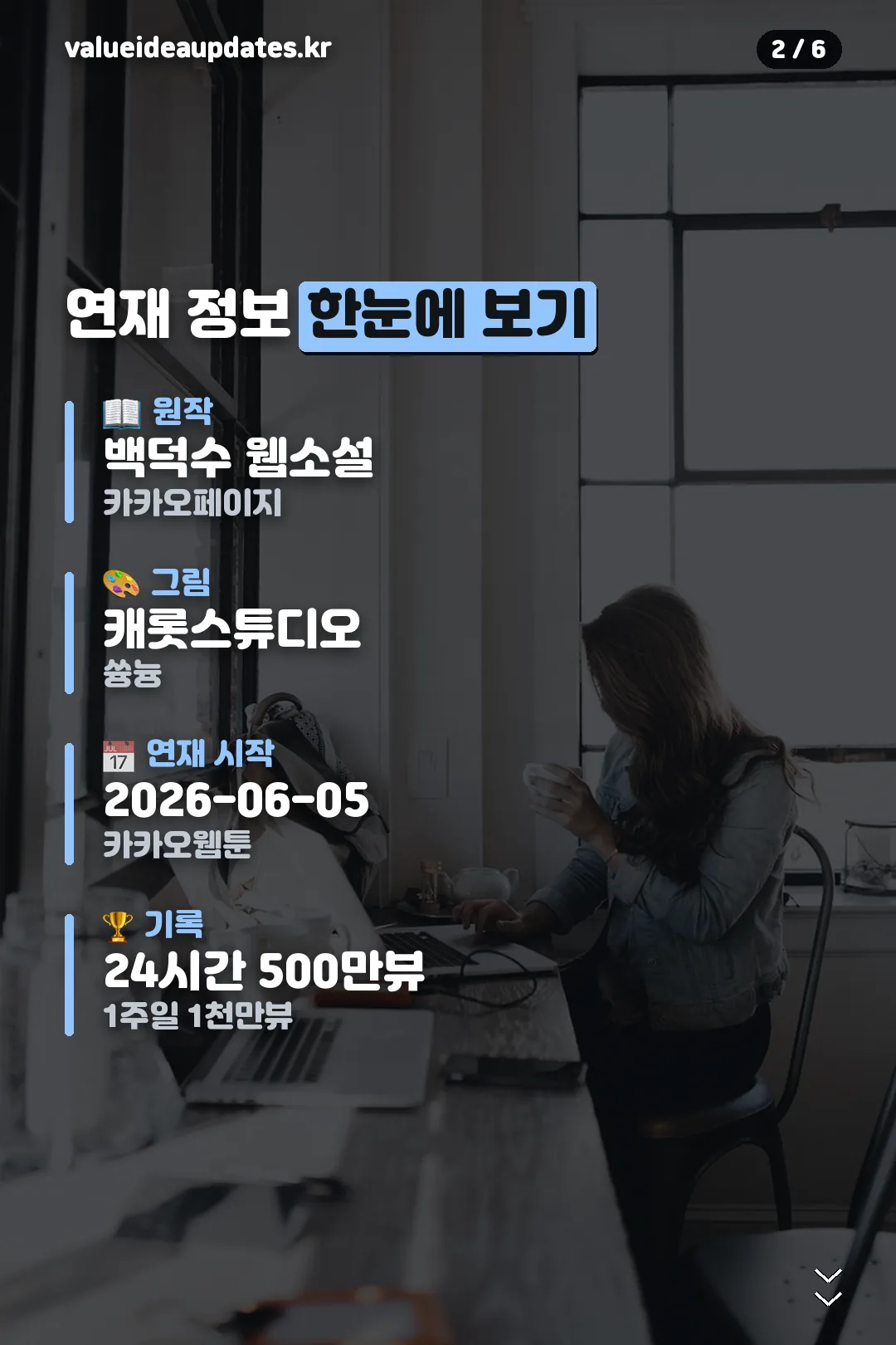 연재 정보 한눈에