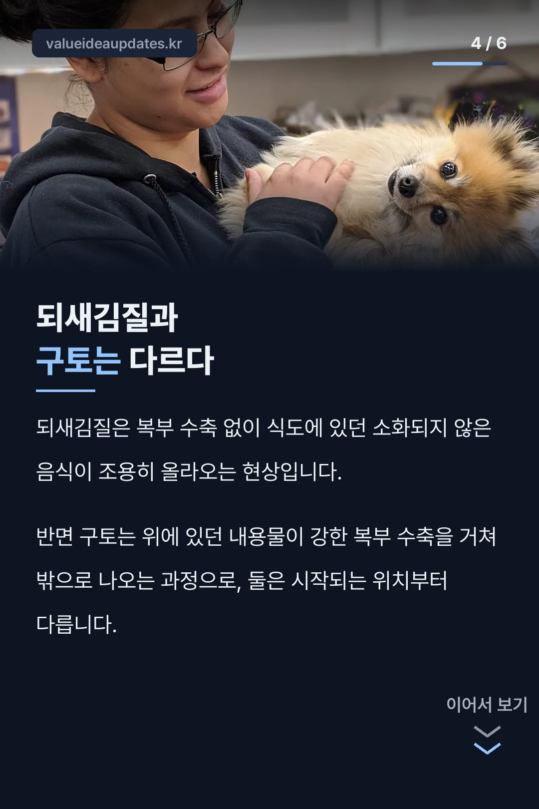 되새김질과 구토 차이