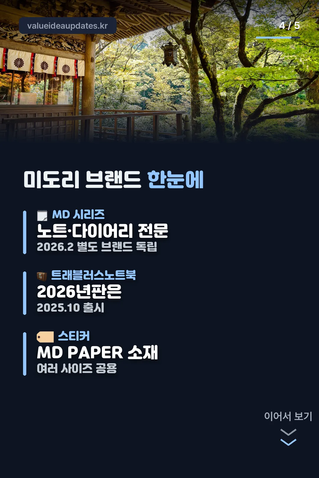 미도리 브랜드 한눈에